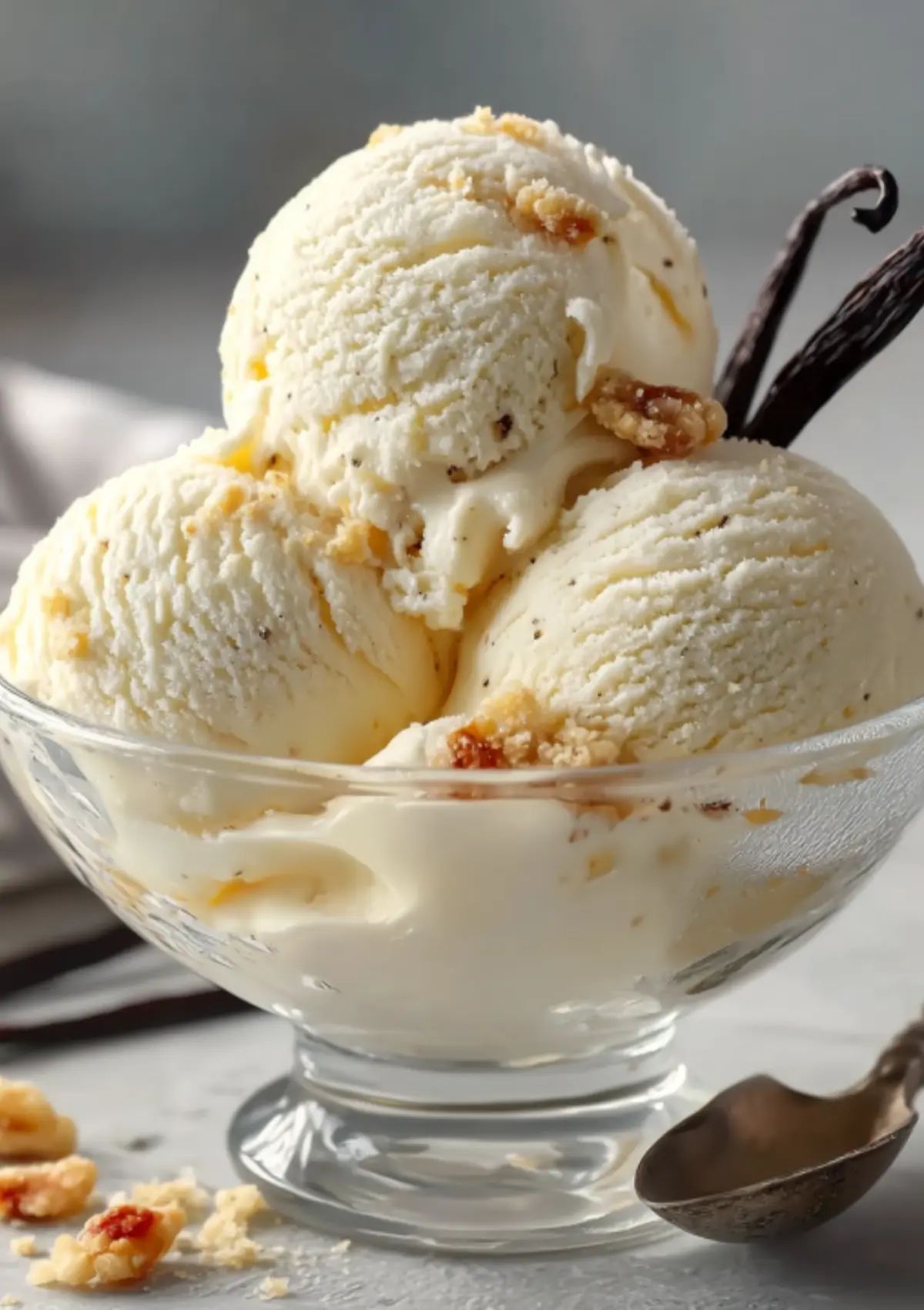 Ice cream stabilising systems